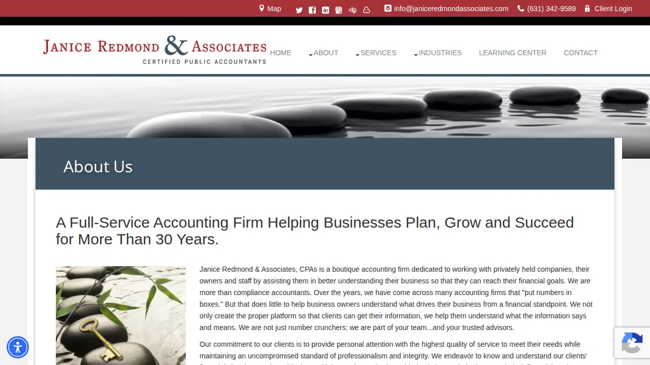 Janice Redmond & Associates - Certified Public Accountants page