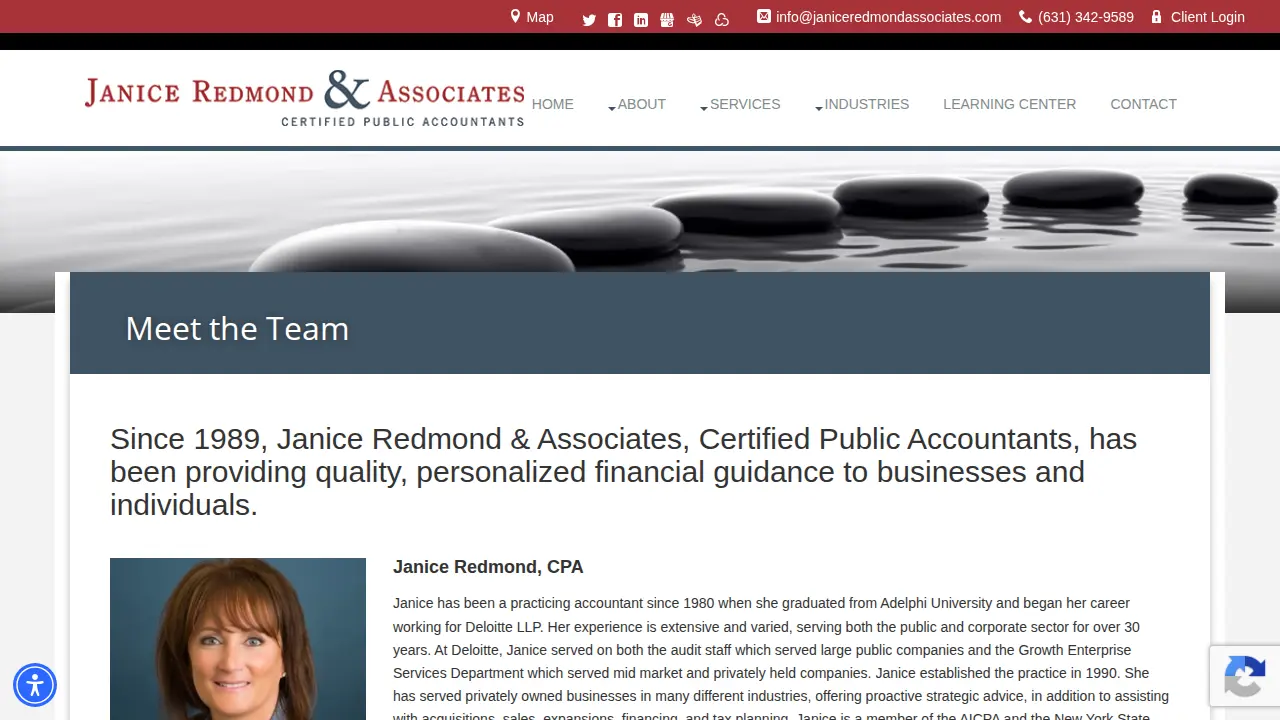 Janice Redmond & Associates - Certified Public Accountants page