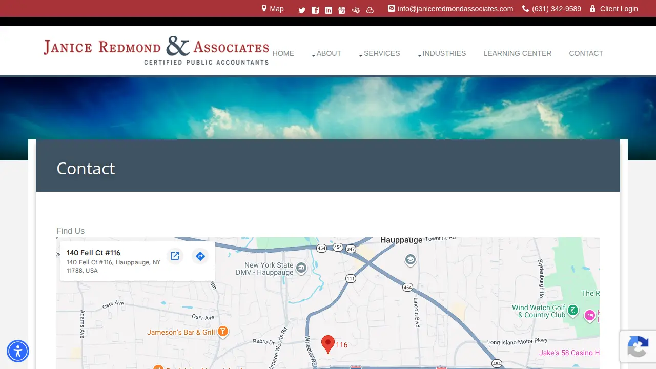 Janice Redmond & Associates - Certified Public Accountants page