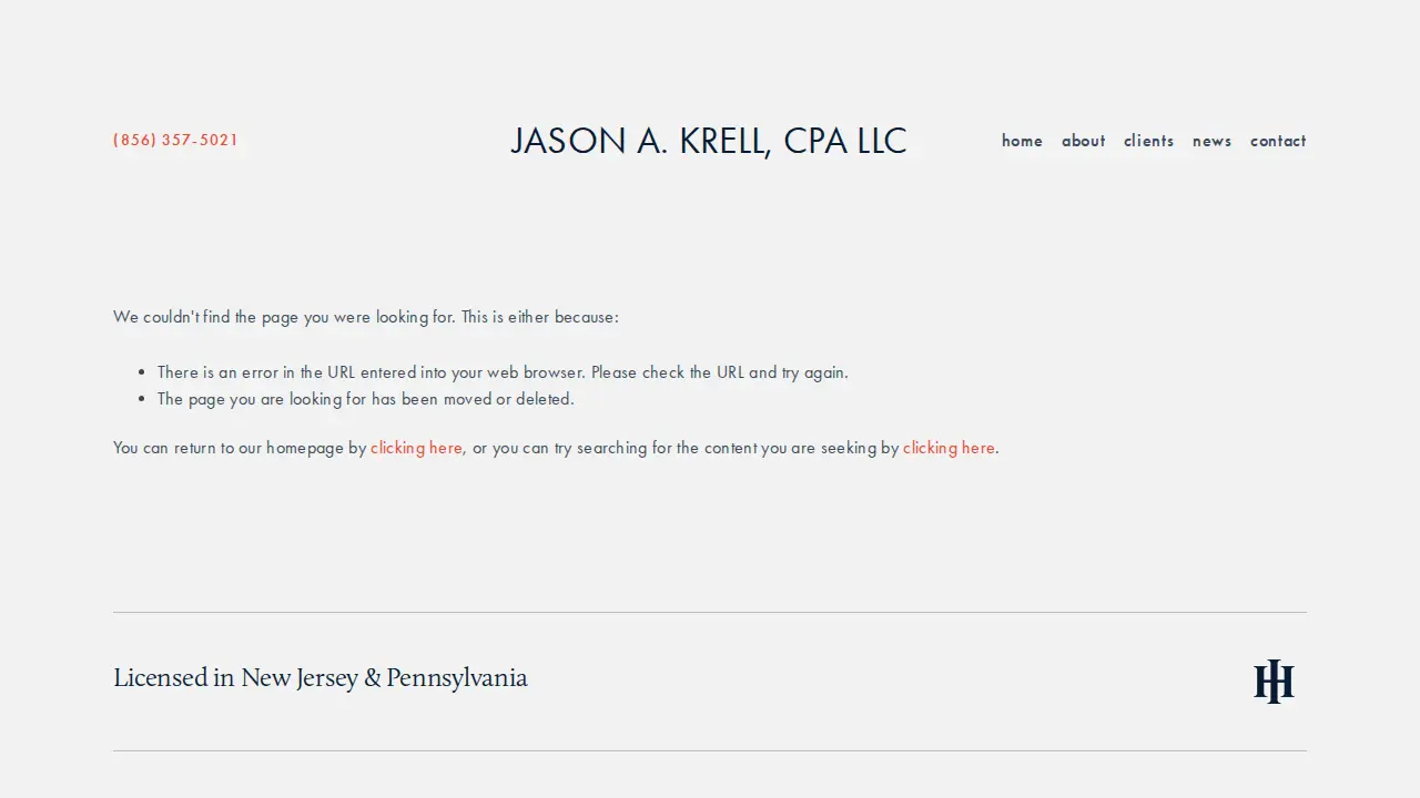 Jason A Krell, CPA LLC page