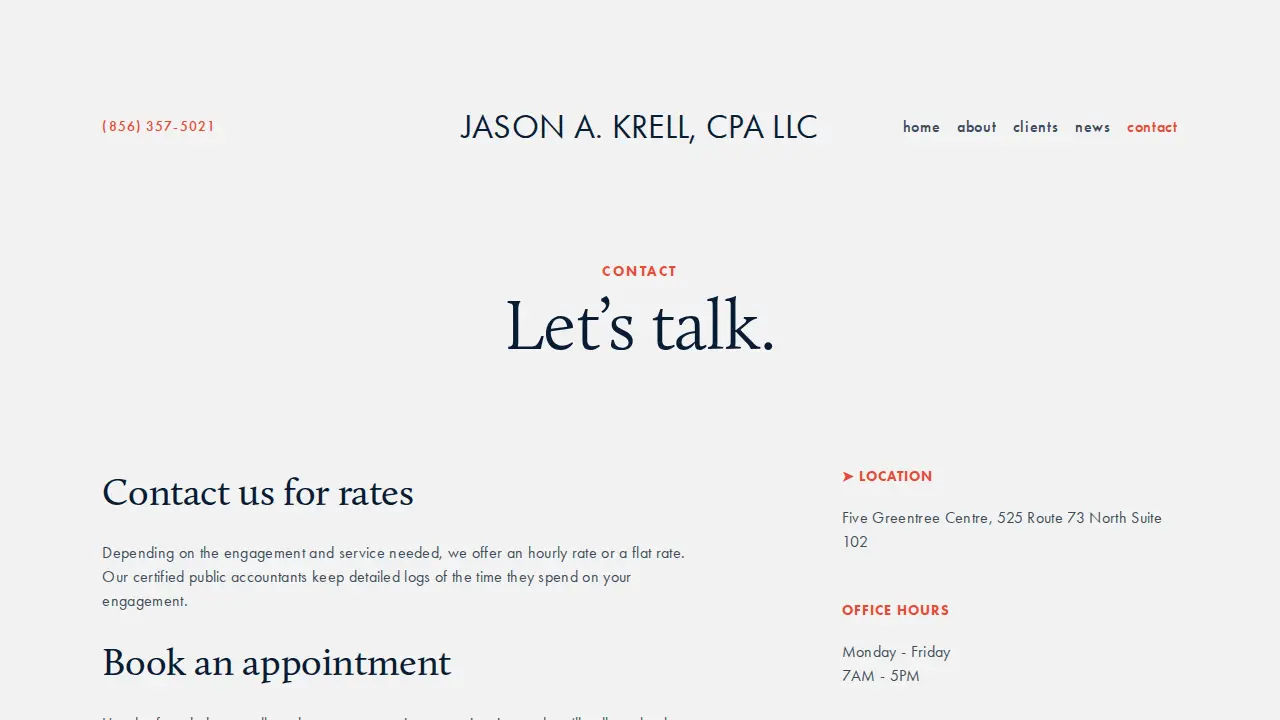 Jason A Krell, CPA LLC page