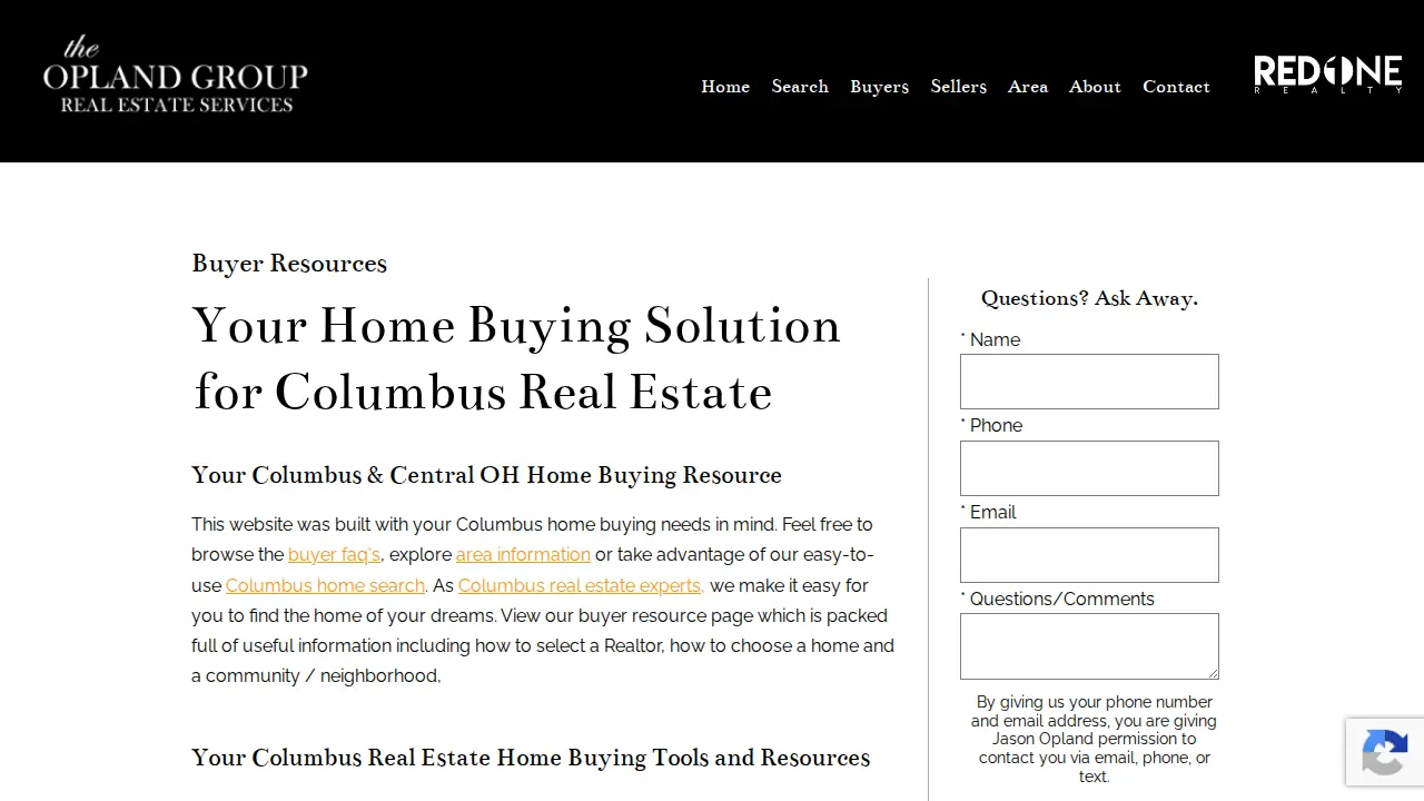 Red1Realty - The Opland Group page