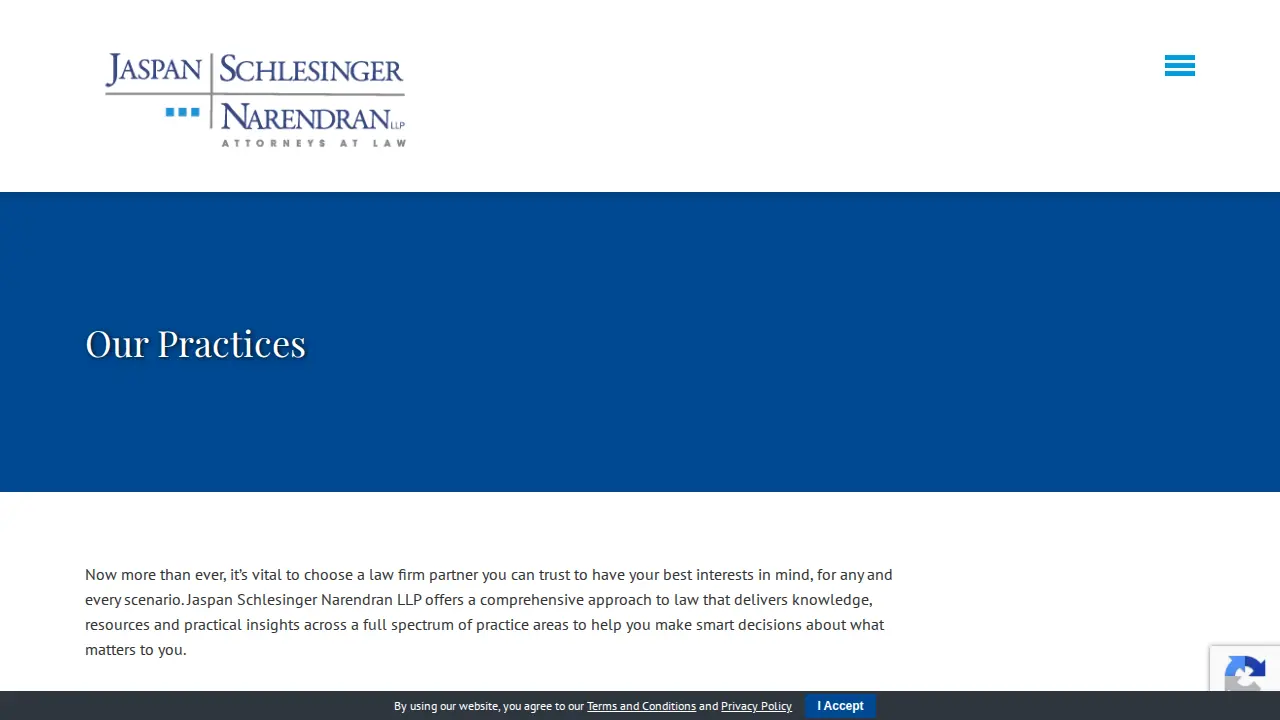 Jaspan Schlesinger LLP page