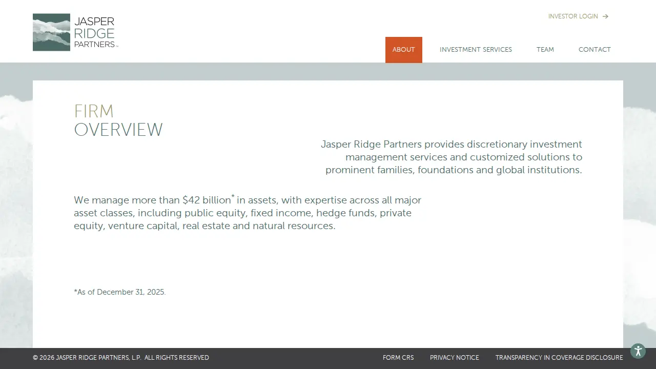 Jasper Ridge Partners page