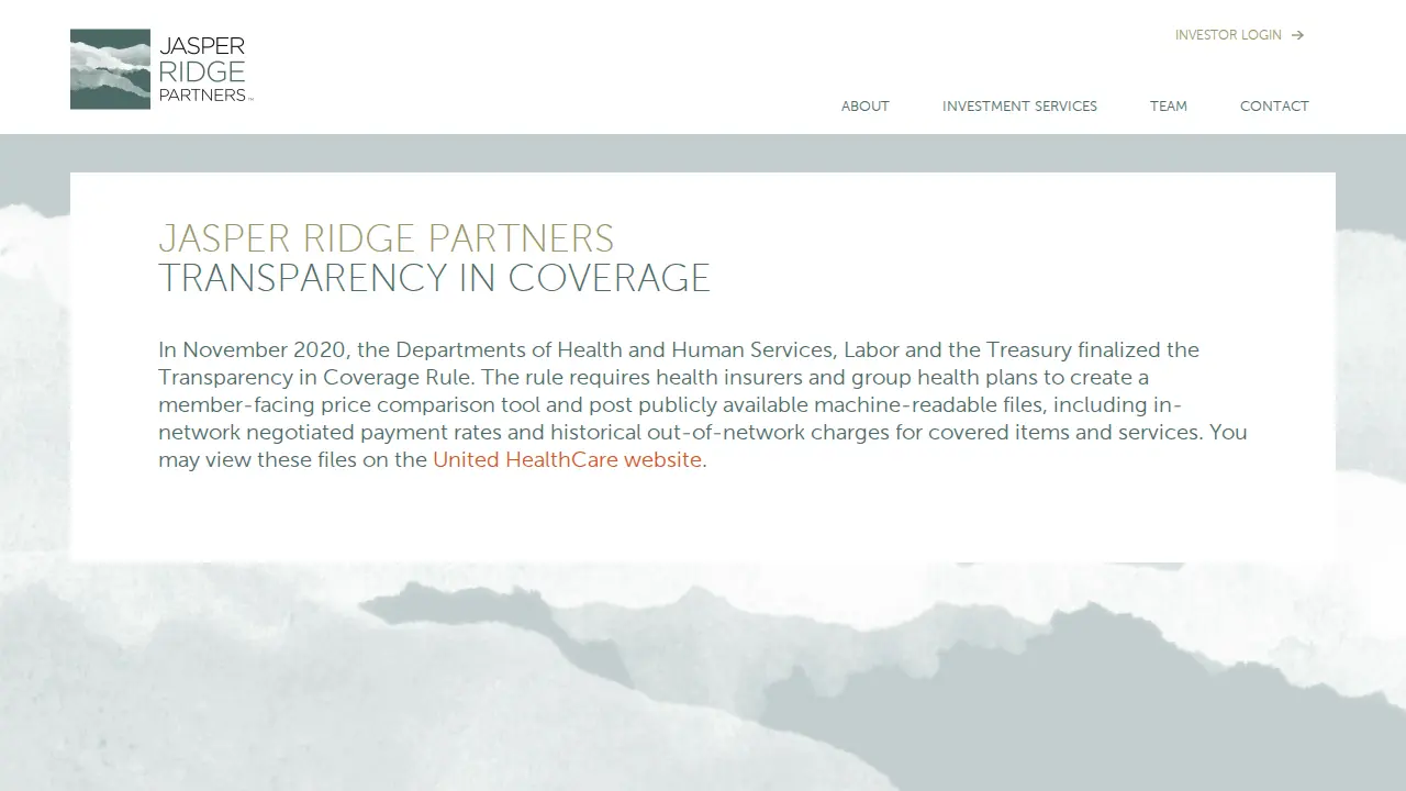 Jasper Ridge Partners page