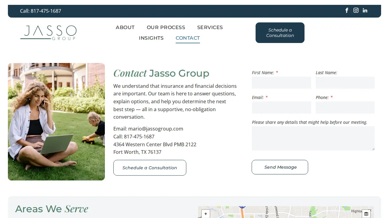 Jasso Insurance & Financial Services LLC page