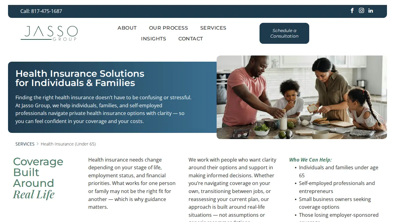 Jasso Insurance & Financial Services LLC page