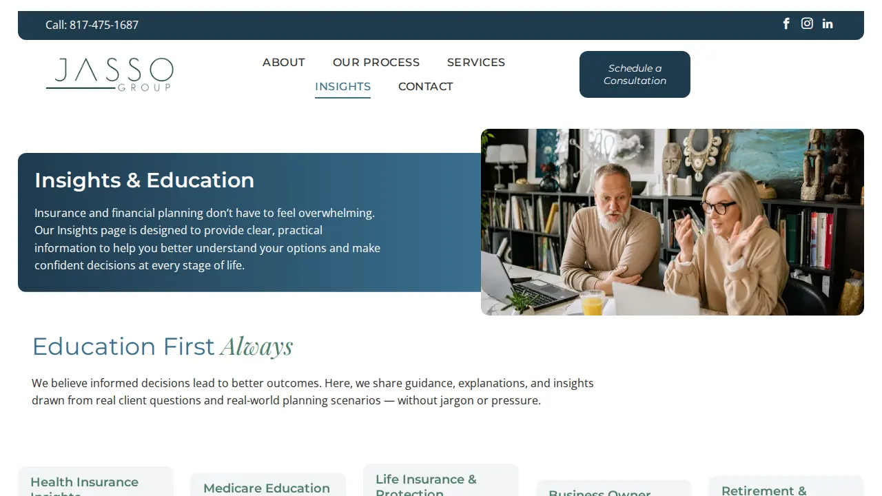Jasso Insurance & Financial Services LLC page