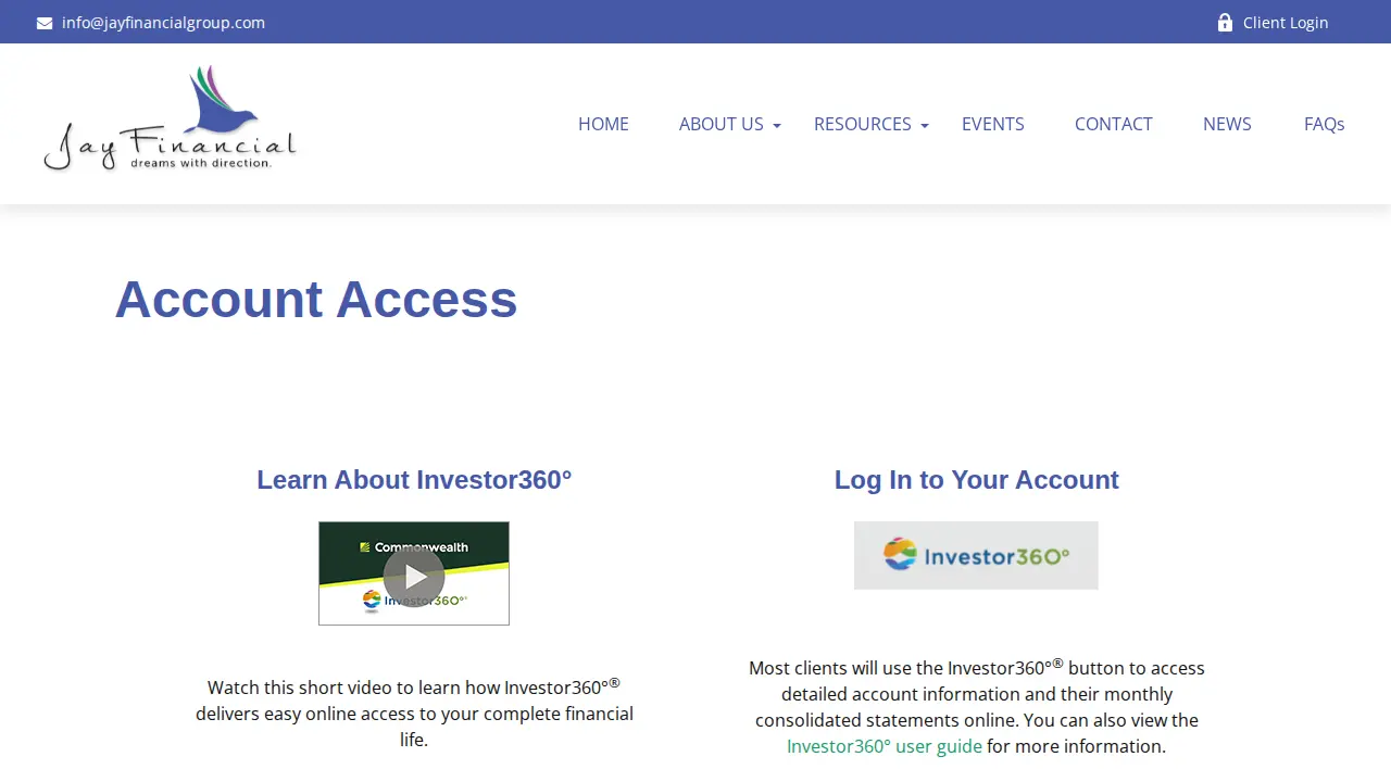 Jay Financial Group, Inc. page