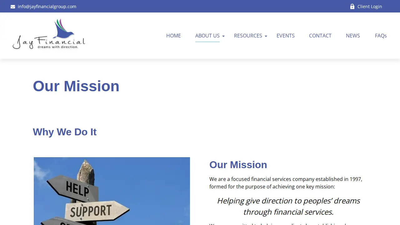 Jay Financial Group, Inc. page