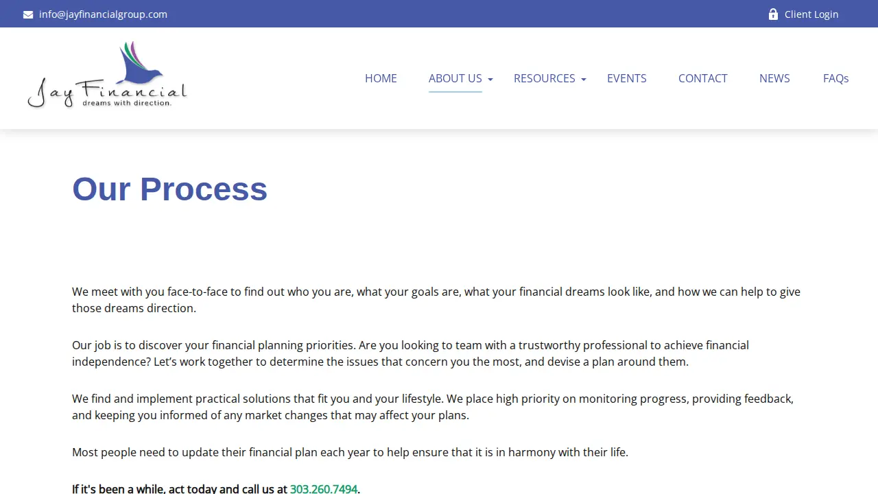 Jay Financial Group, Inc. page