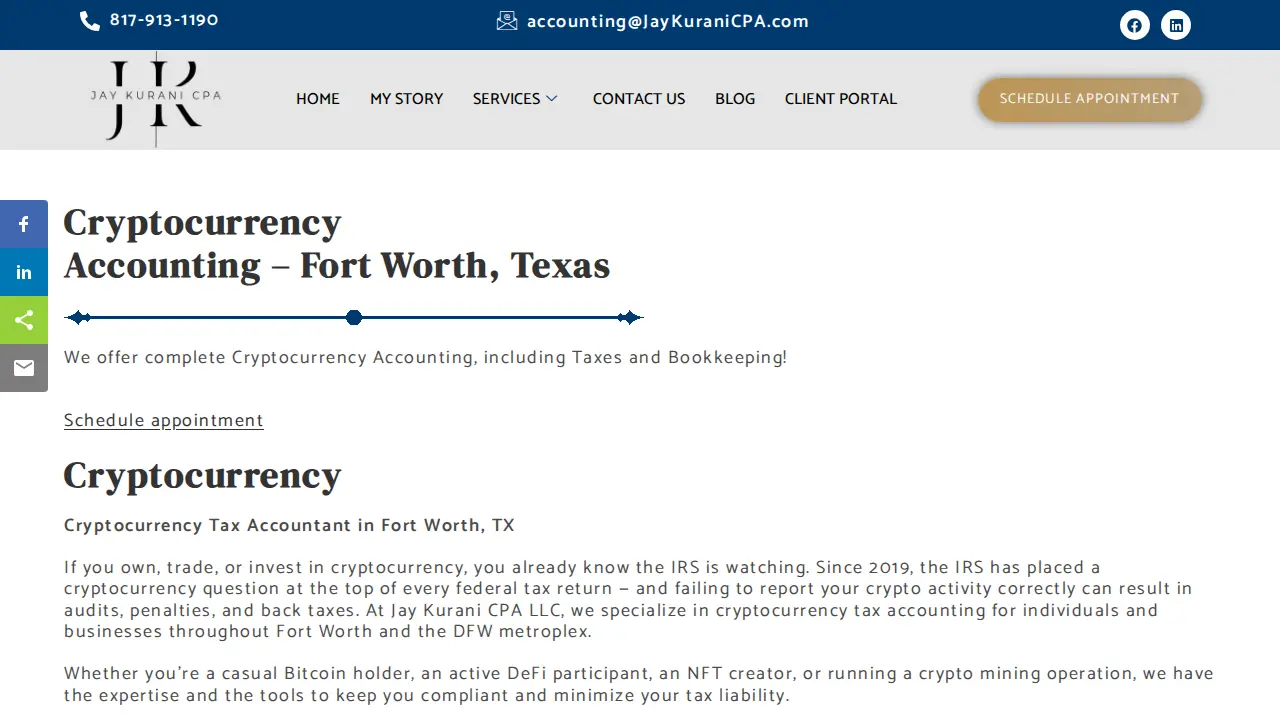 Jay Kurani CPA LLC page
