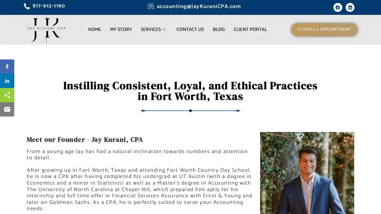 Jay Kurani CPA LLC page