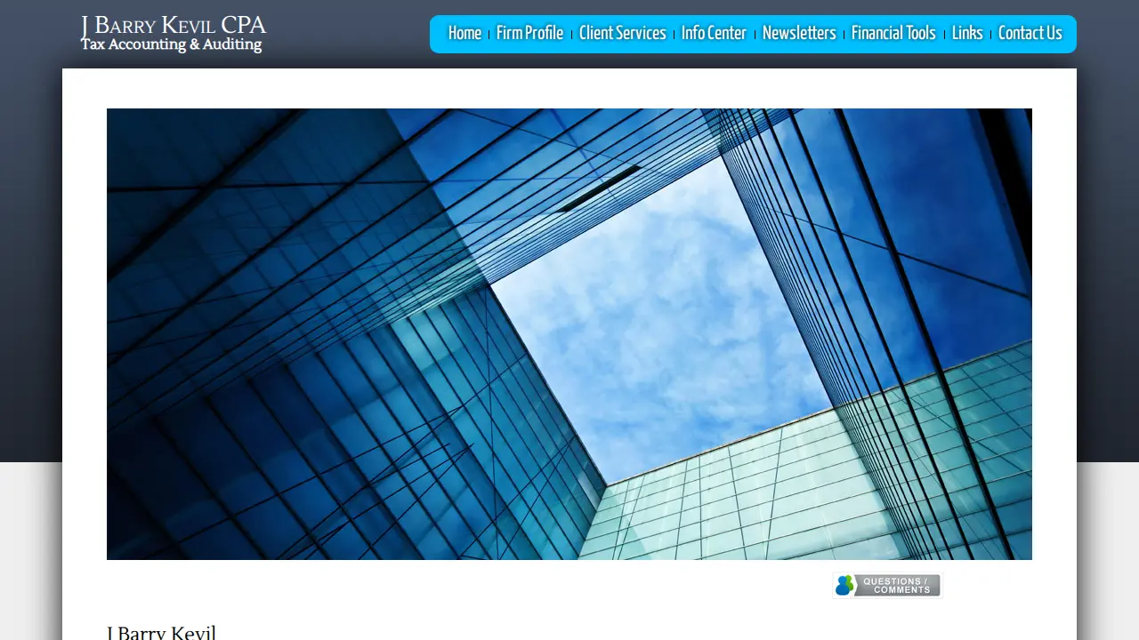 Kevil J Barry CPA page