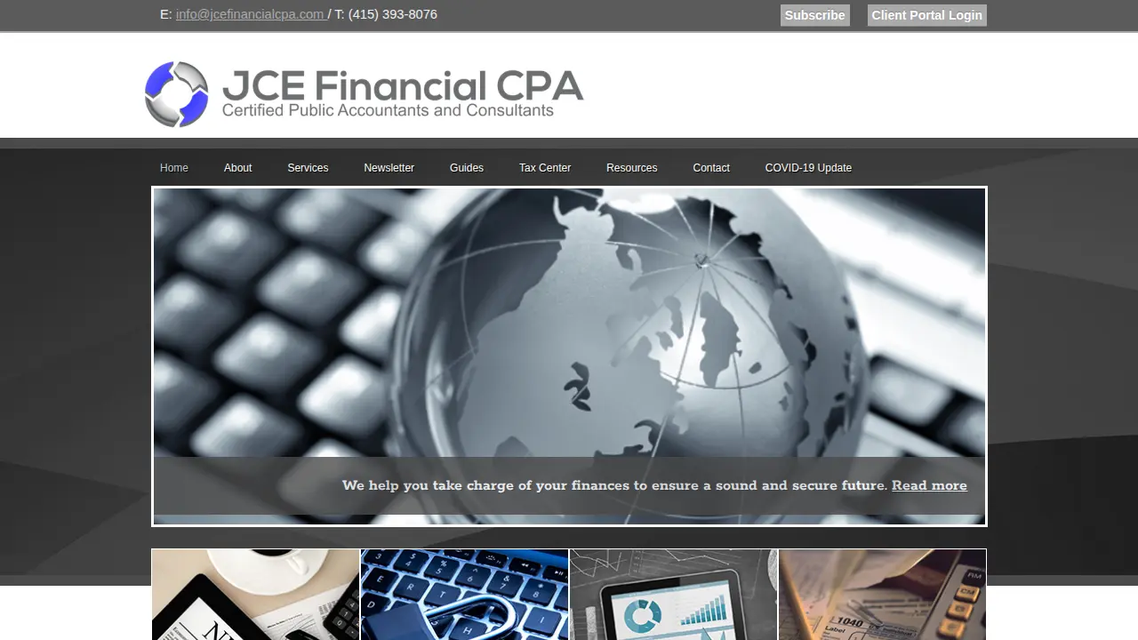 JCE Financial page