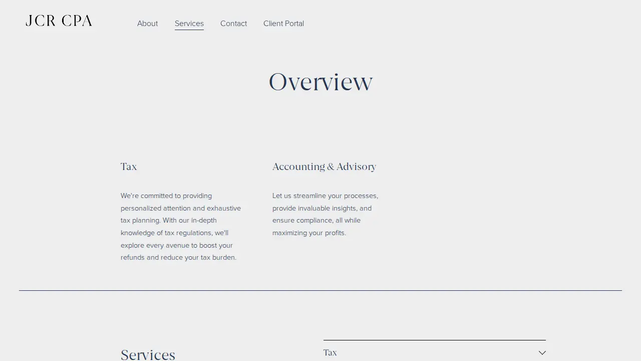 JCR CPA PLLC page