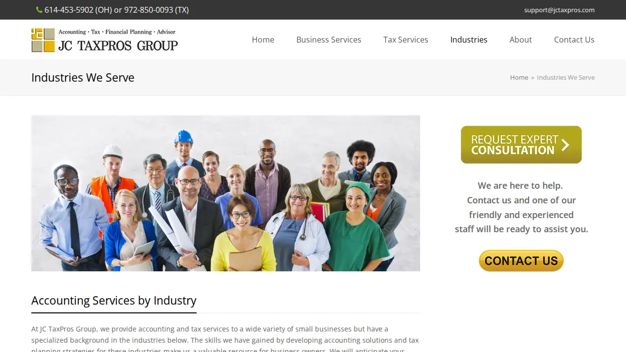 JC TaxPros Group (CPA) page