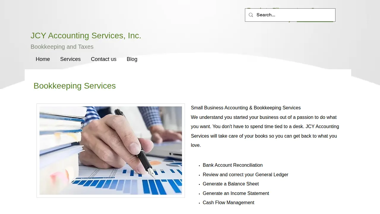 JCY Accounting Services Inc page