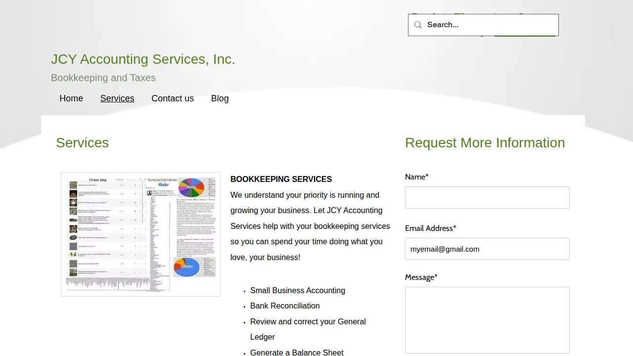 JCY Accounting Services Inc page