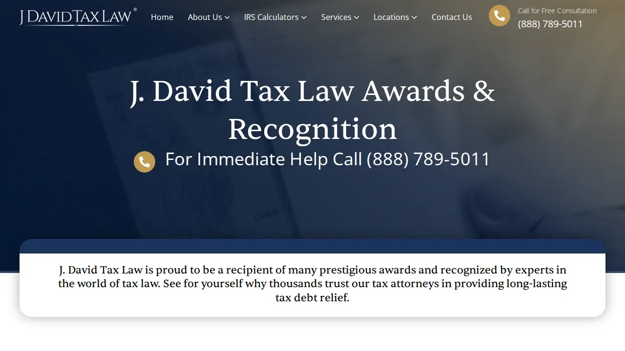 J. David Tax Law page