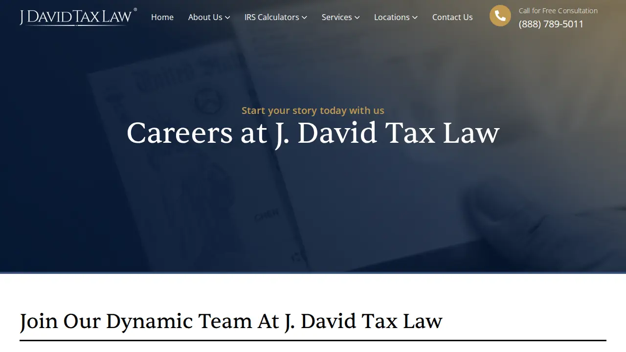 J. David Tax Law page