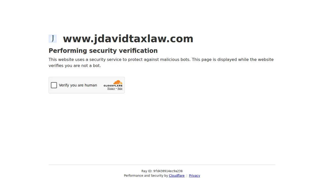 J. David Tax Law page