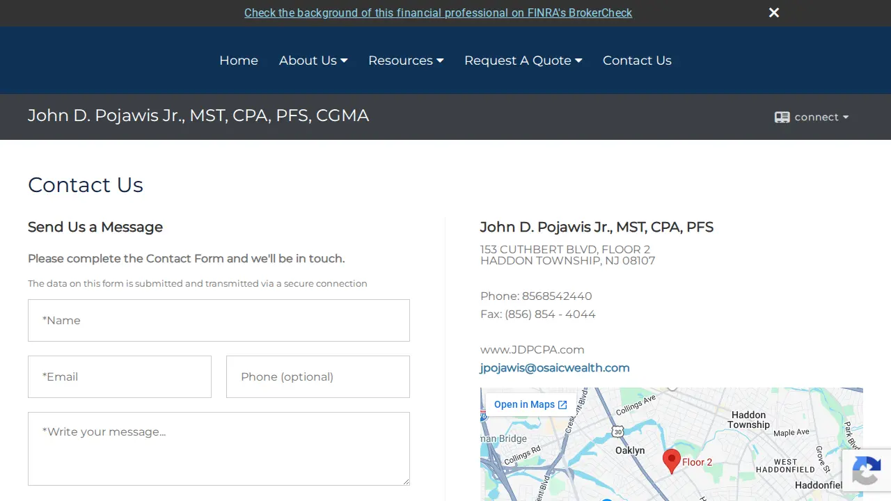John D. Pojawis Jr., MST, CPA, PFS, CGMA page