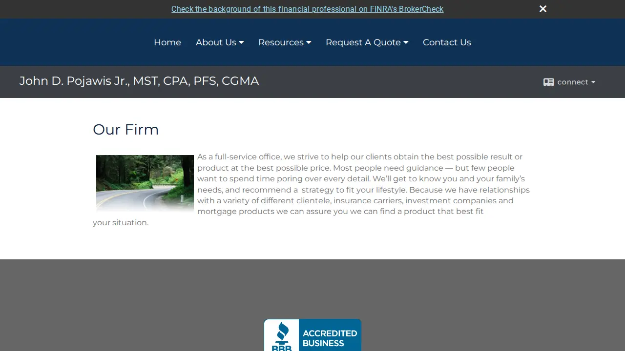 John D. Pojawis Jr., MST, CPA, PFS, CGMA page