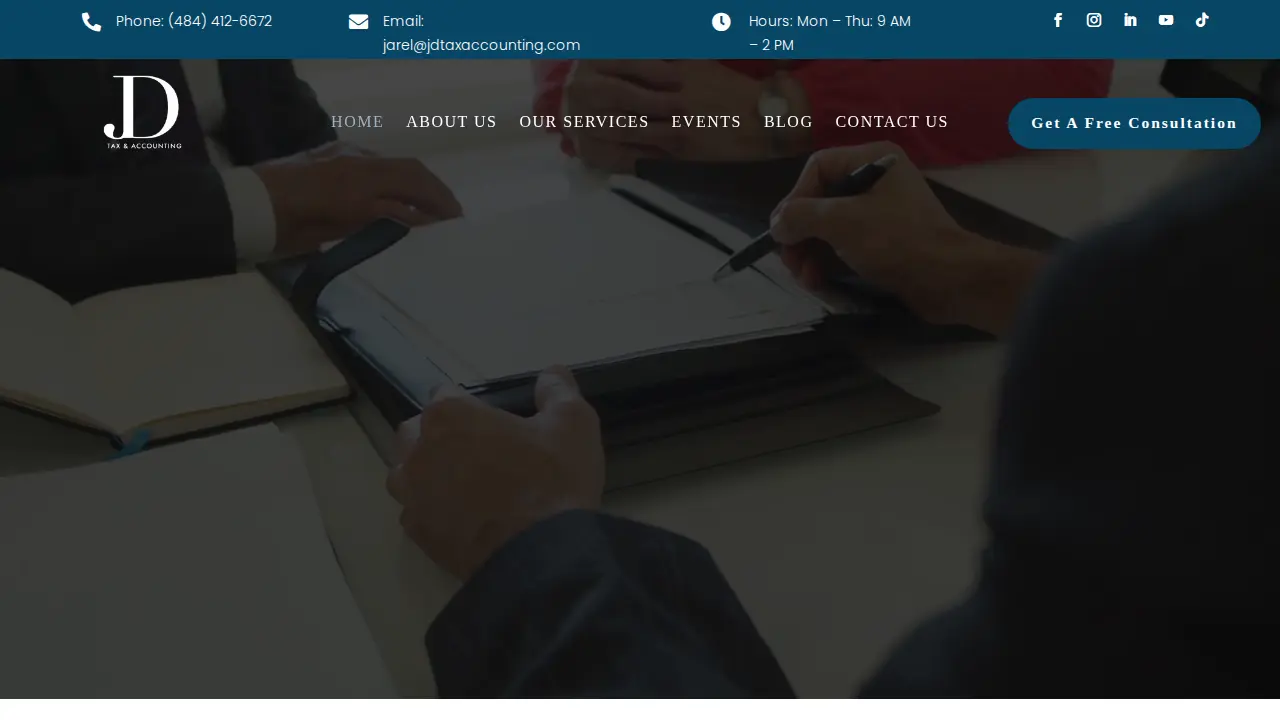 JD Tax & Accounting page