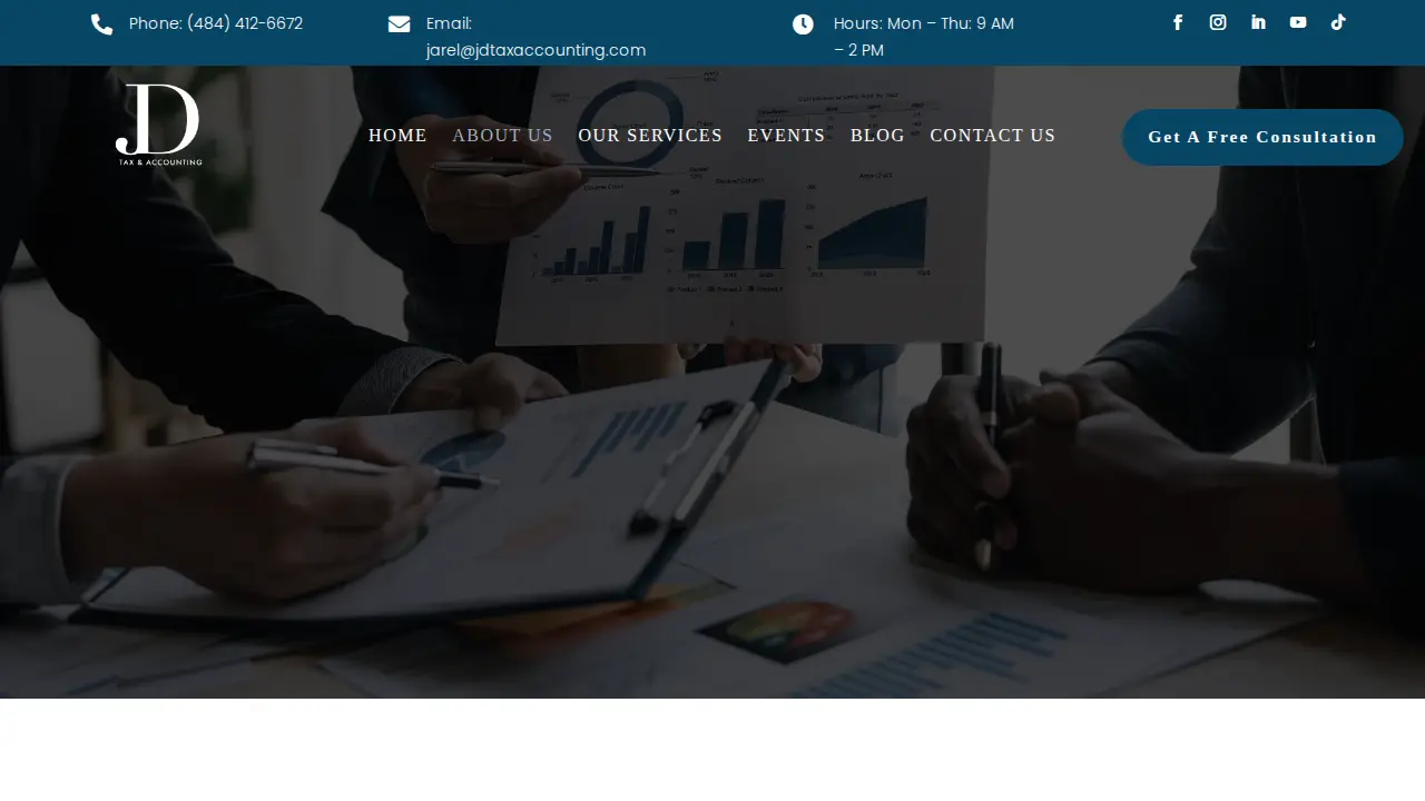 JD Tax & Accounting page
