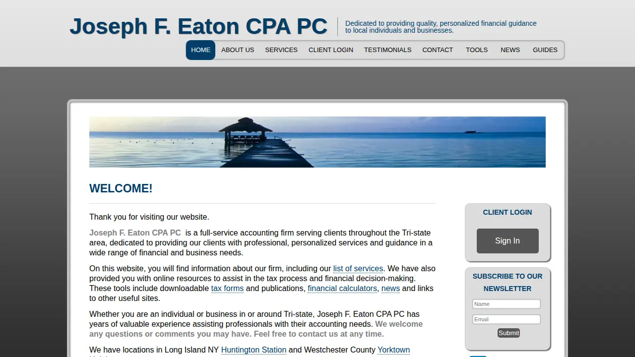 Joseph F. Eaton CPA PC page