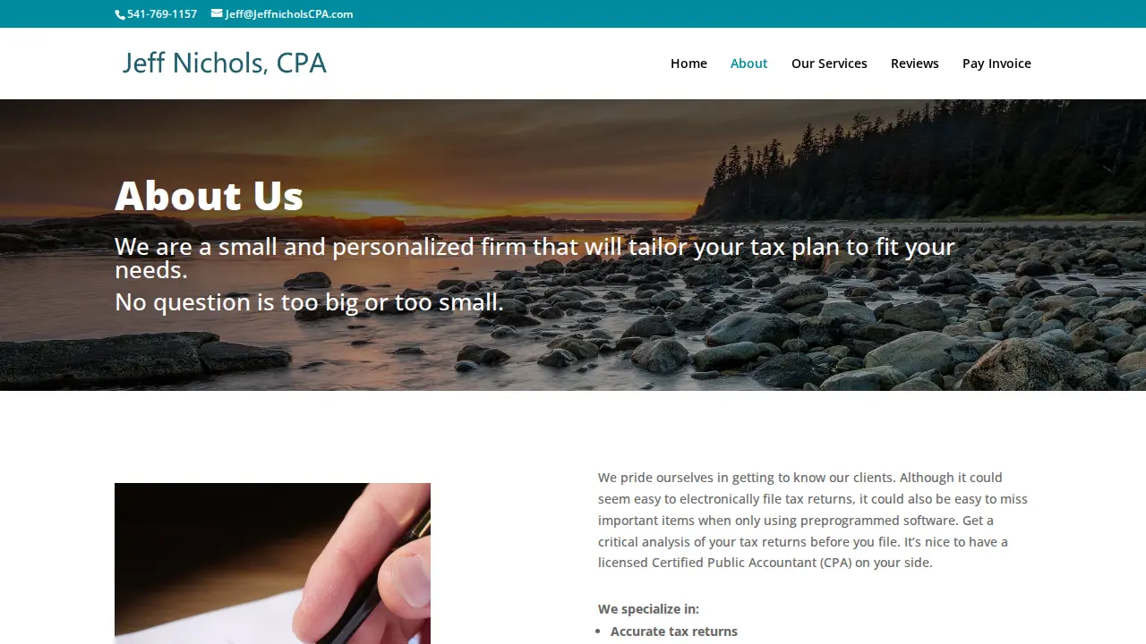 Jeff Nichols CPA, PC page