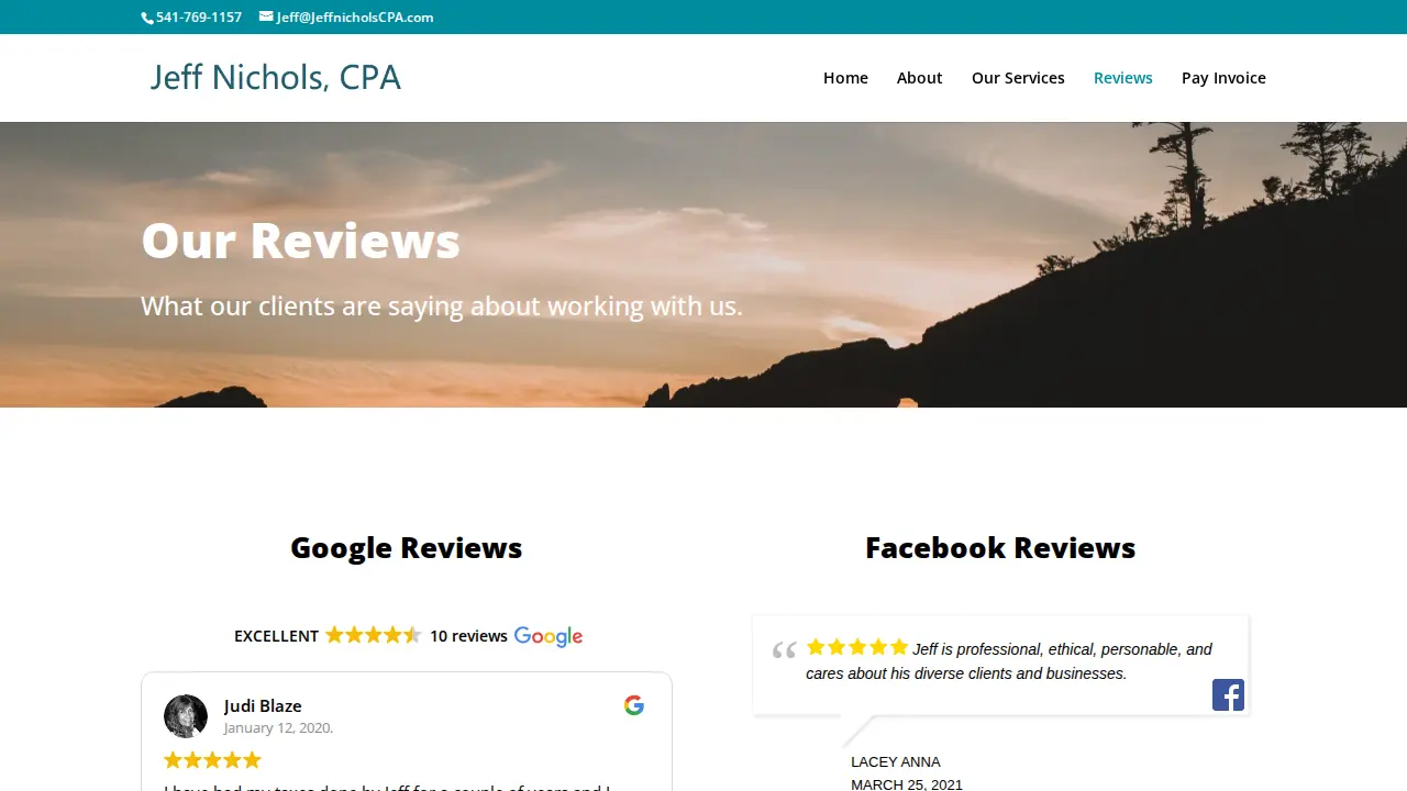 Jeff Nichols CPA, PC page