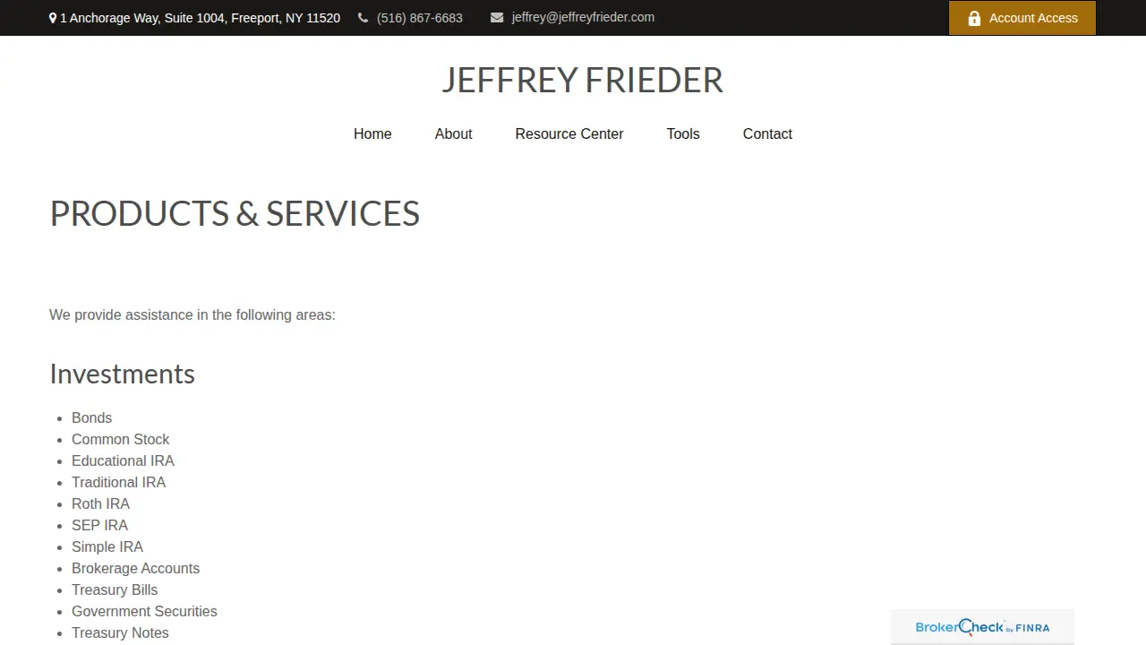 Frieder Jeffrey M page