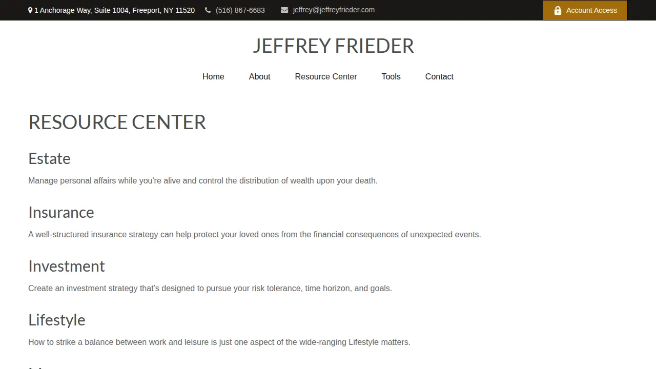 Frieder Jeffrey M page