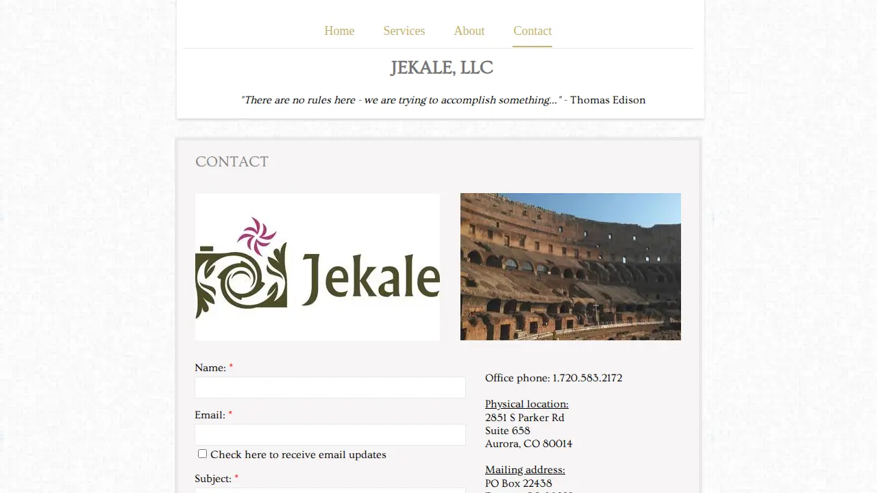 Jekale, LLC page