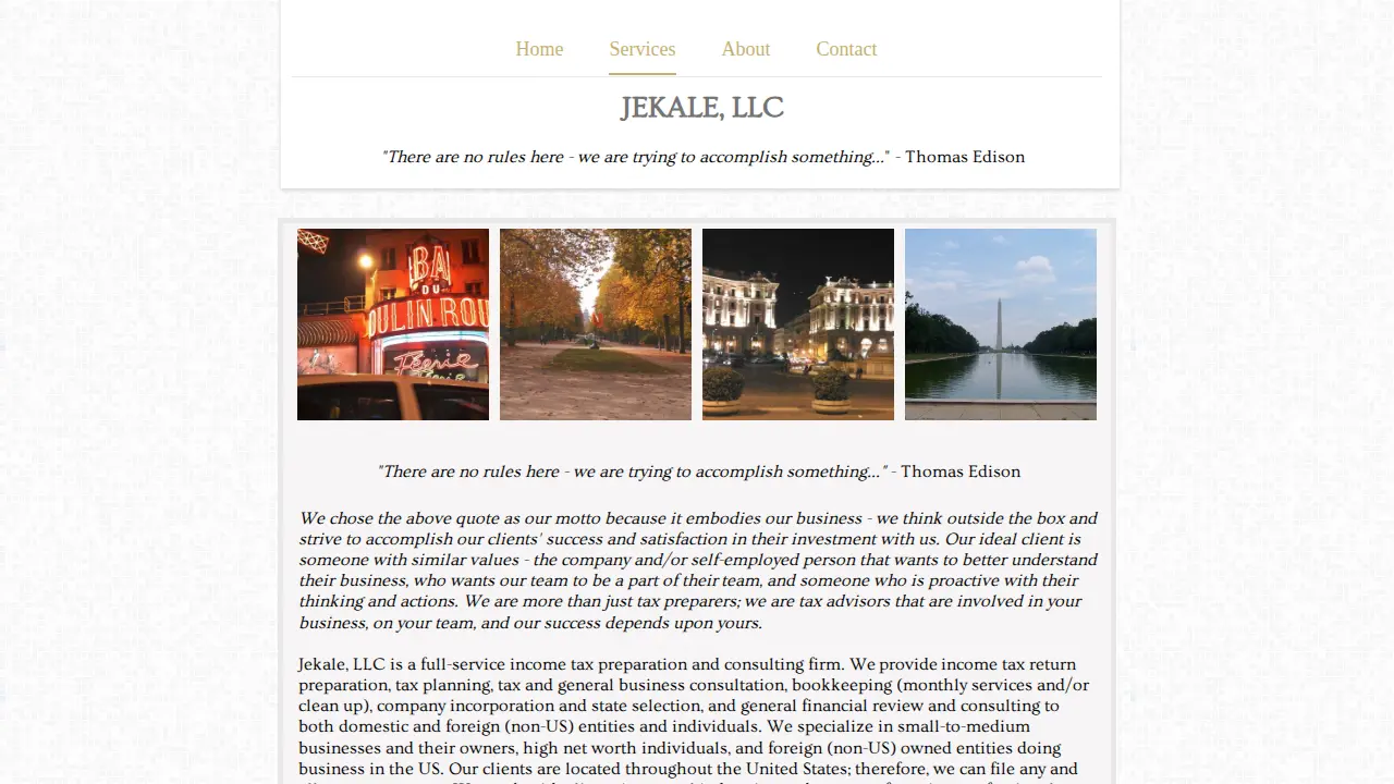 Jekale, LLC page