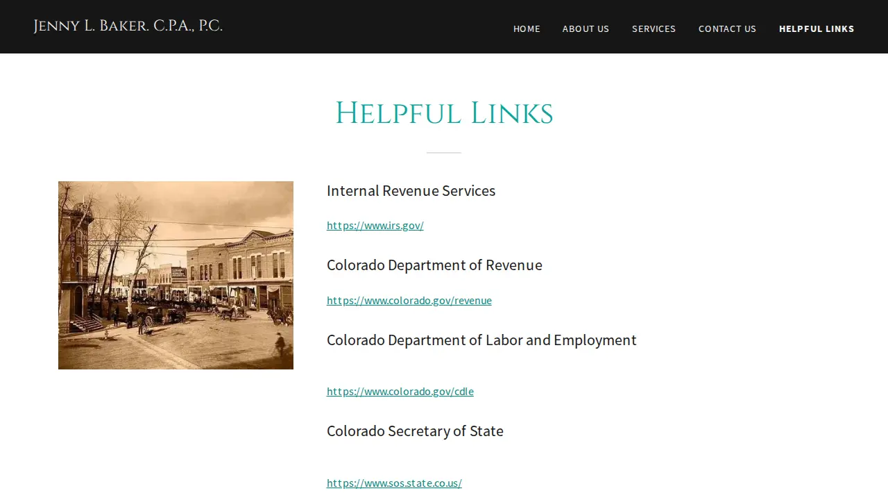 Jenny L Baker CPA PC page