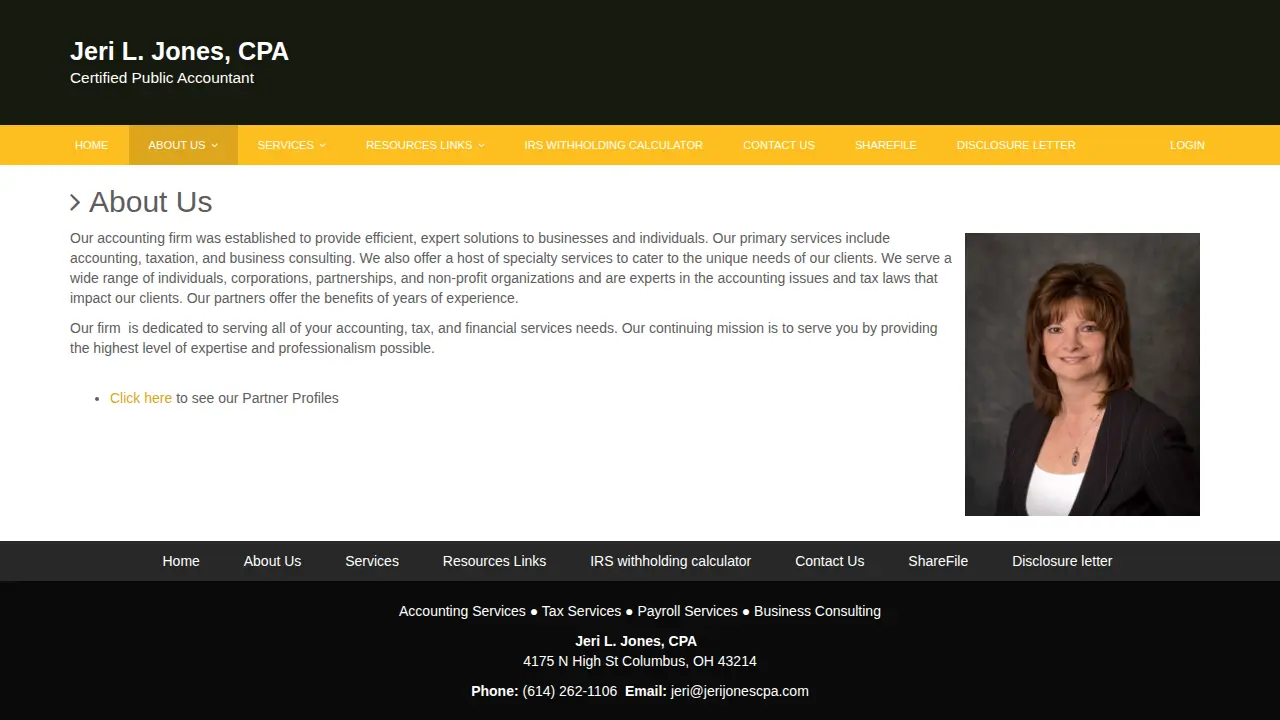 Jeri L Jones CPA page