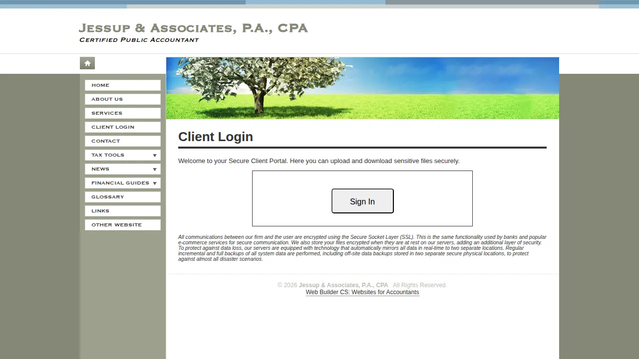 Jessup & Associates P.A. page