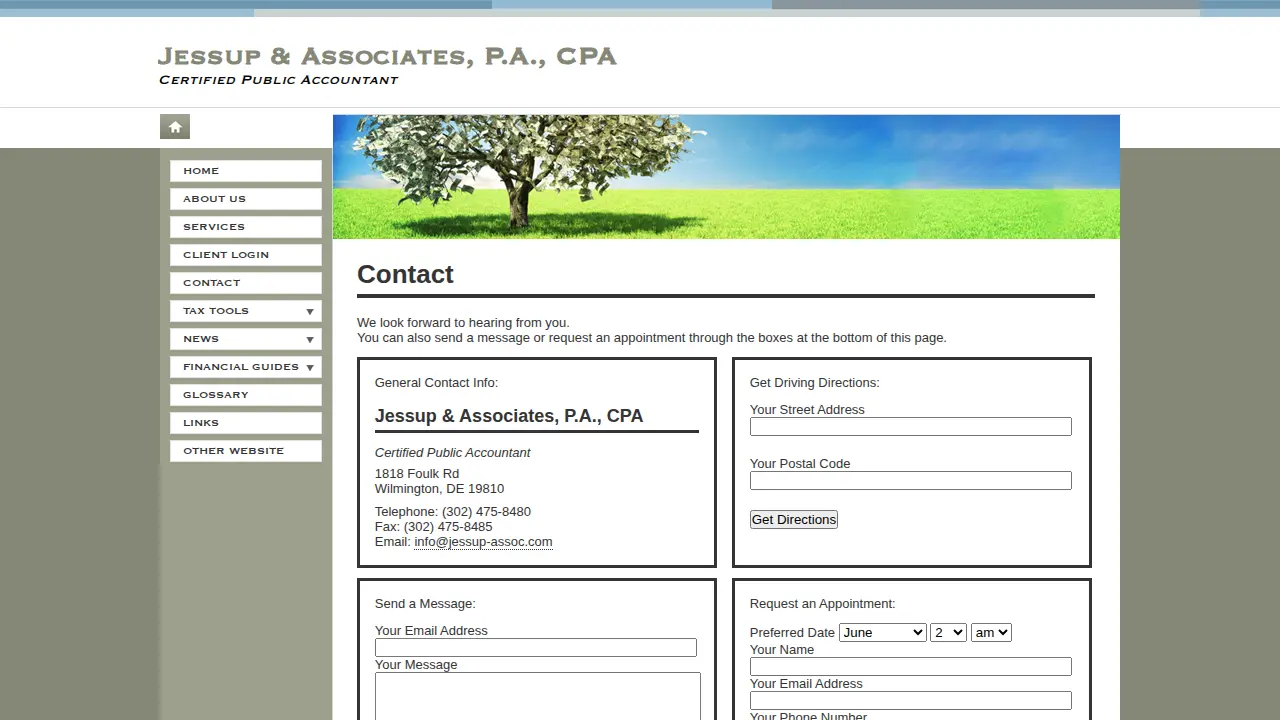 Jessup & Associates P.A. page