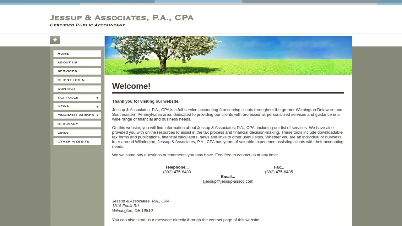 Jessup & Associates P.A. page