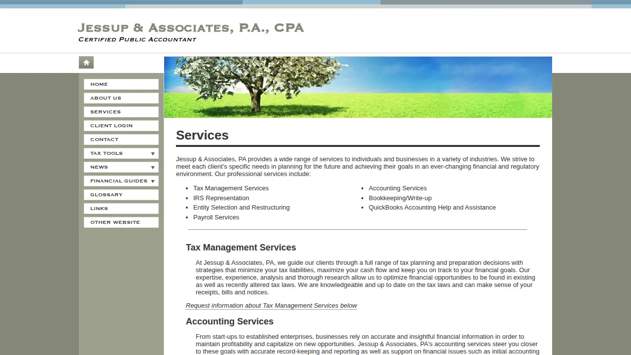 Jessup & Associates P.A. page