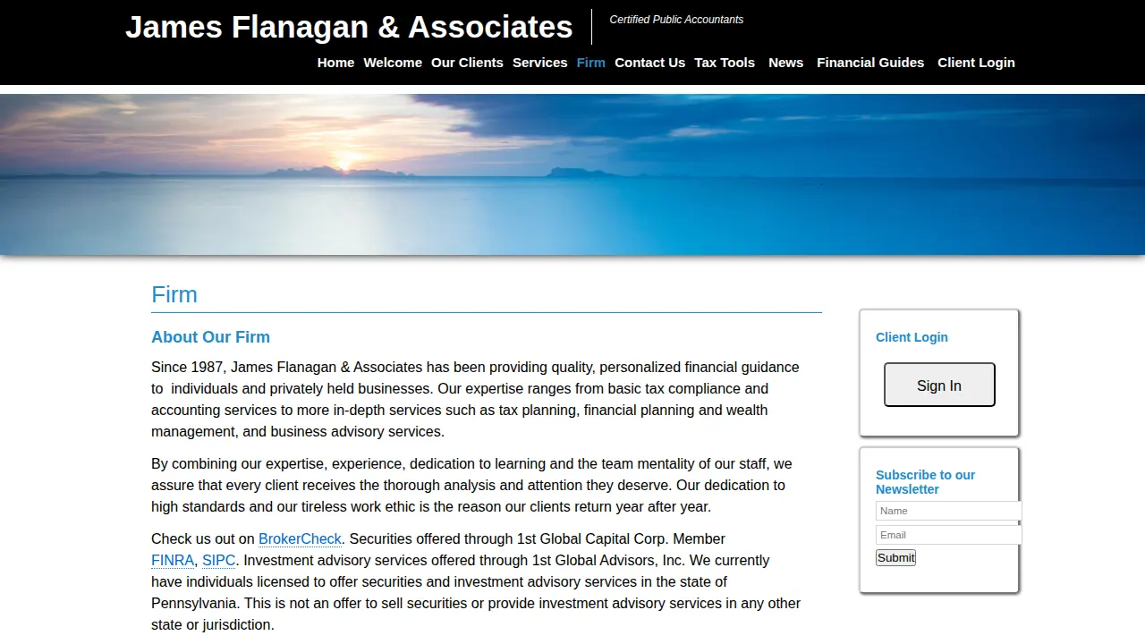 James Flanagan & Associates page