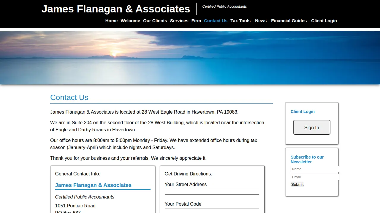 James Flanagan & Associates page