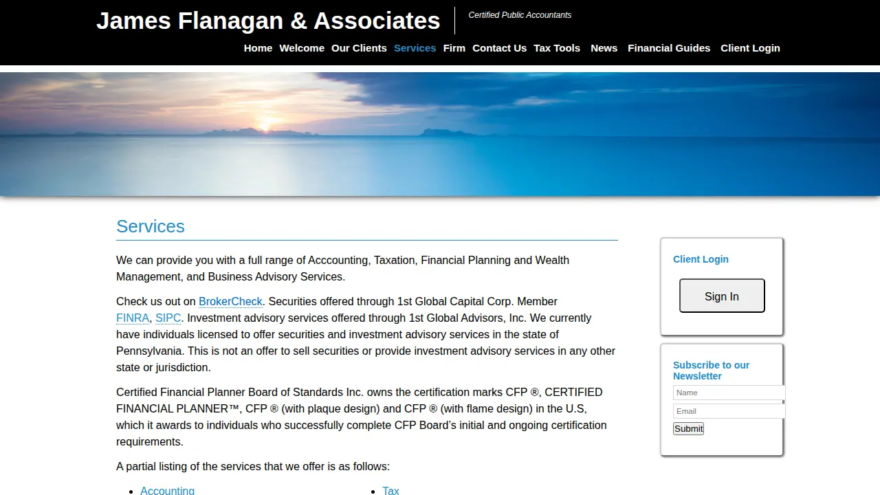 James Flanagan & Associates page
