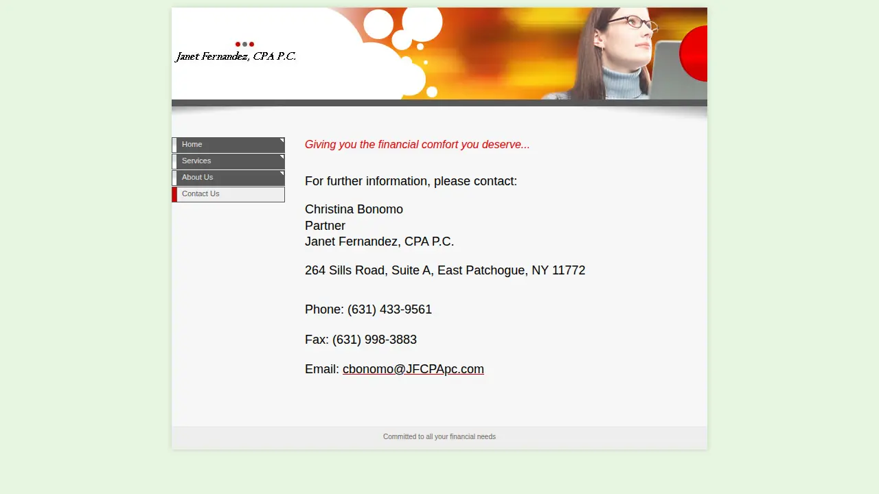 Janet Fernandez, CPA P.C. page