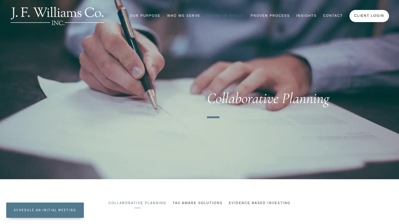 J. F. Williams Co., Inc. page