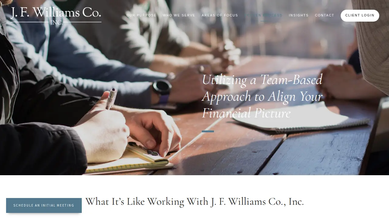 J. F. Williams Co., Inc. page