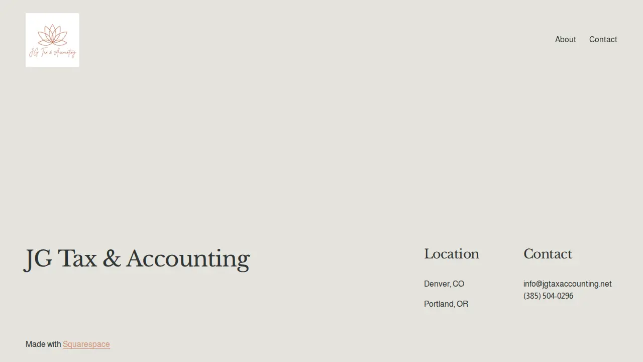JG Tax & Accounting page